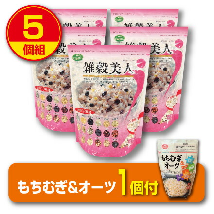 【期間限定 もちむぎ＆オーツ付】【新登場・送料無料】麦のいしばし　雑穀美人750g（5個組） 計量スプーン付き　チャック袋入り　18種類の穀物　石橋工業　大麦　発芽玄米　黒大豆　小豆　ハトムギ　キヌア