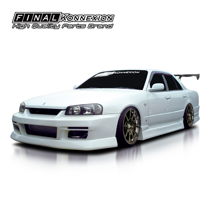 返品交換不可 FRP製 サイドステップ NISSAN R34 スカイライン 4DR