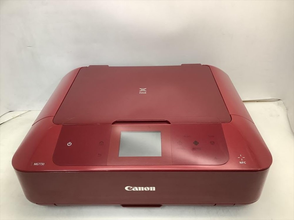 【中古】旧模範例 Canon インクジェット印刷工練りあわせる機 PIXUS MG7730 RD 赤いこと