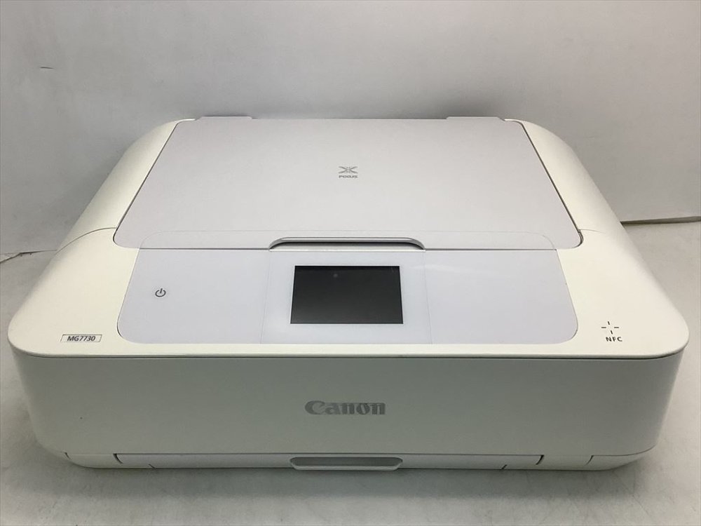 【中古】Canon キヤノン インクジェット練りあわせる機 PIXUSMG7730WH 白いこと
