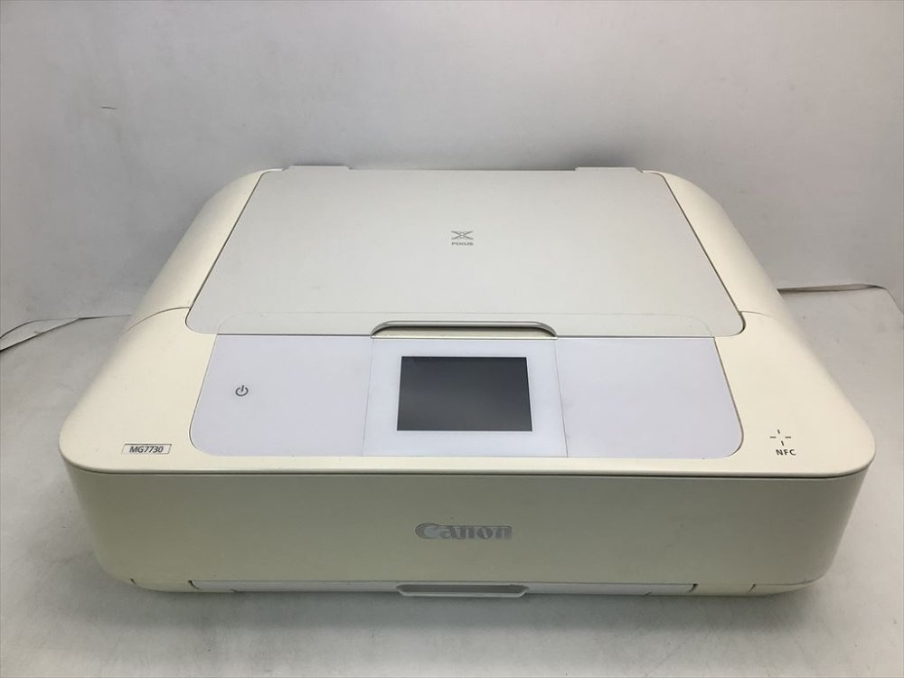 【中古】Canon キヤノン インクジェット練りあわせる機 PIXUSMG7730WH 白いこと
