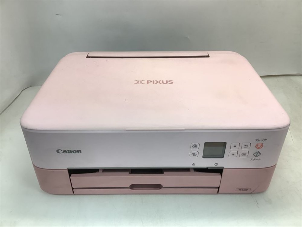 【中古】Canon 印刷工 A4インクジェット練りあわせる機 PIXUS TS5330 サクラ色 2019年模範例 テレ細工物向け