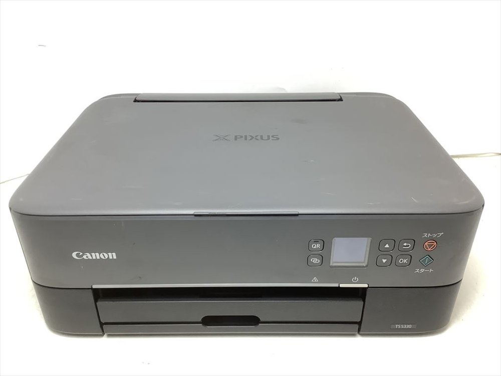 【中古】Canon プリンター A4インクジェット複合機 PIXUS TS5330 ブラック 2019年モデル テレワーク向け