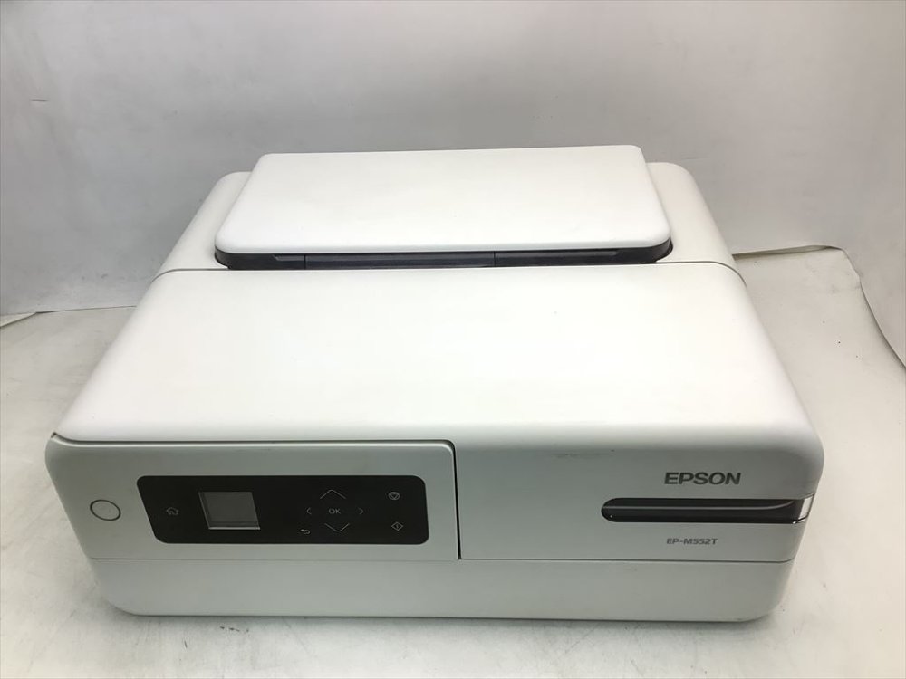 【中古】エプソン 印刷工 エコ貯蔵タンク積み上げる A4色つやインクジェット練りあわせる機 EP-M552T1 2019年模範例 第八芸術質問用紙真四角 20枚入 書き付け容器に並べる非同梱模範例