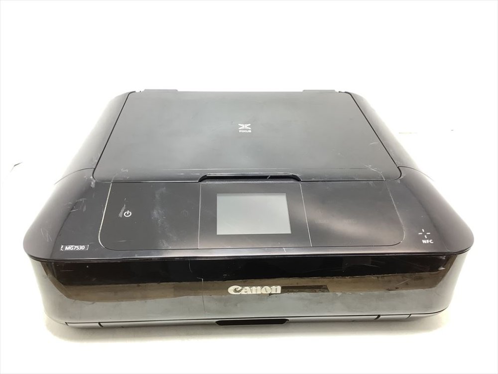 【中古】旧模範例 Canon インクジェット印刷工練りあわせる機 PIXUS MG7530 BK 黒いこと