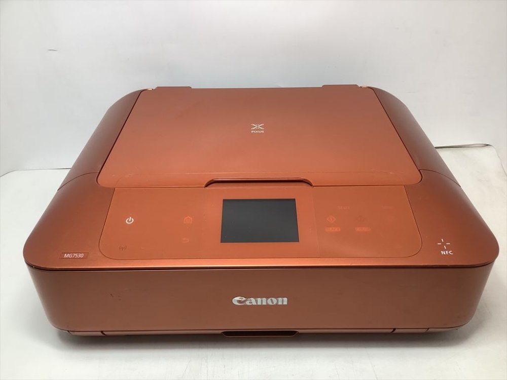 【中古】Canon キヤノンインクジェット練りあわせる機 PIXUSMG7530OR オレンジ色