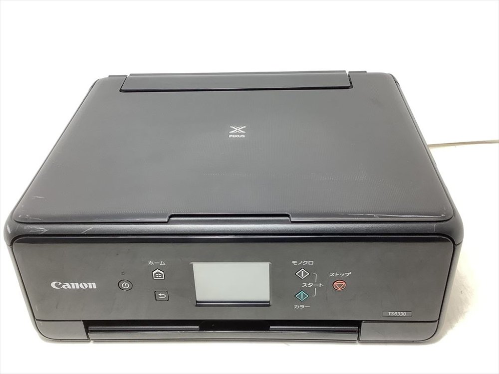 【中古】Canon 印刷工 A4インクジェット練りあわせる機 PIXUS TS6330 黒いこと 2019年模範例 5色・独立独行型・相応うインキBCI-380/381続きもの
