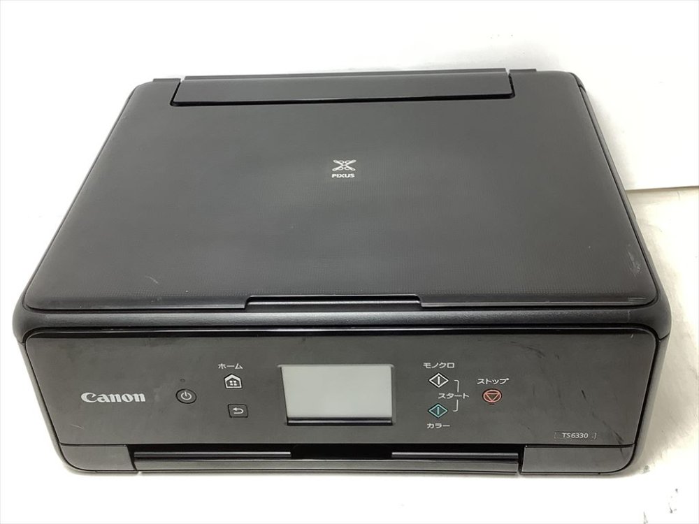 【中古】Canon プリンター A4インクジェット複合機 PIXUS TS6330 ブラック 2019年モデル 5色・独立型・対応インクBCI-380/381シリーズ
