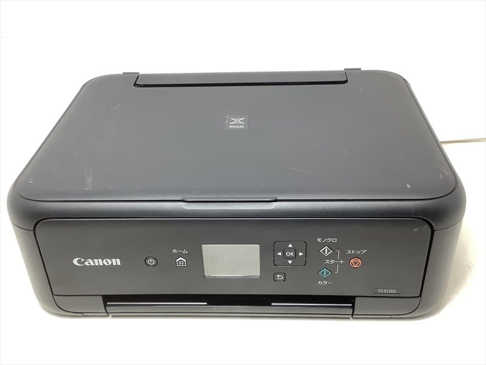 【中古】Canon プリンター A4インクジェット複合機 PIXUS TS5130S ブラック 2018年モデル
