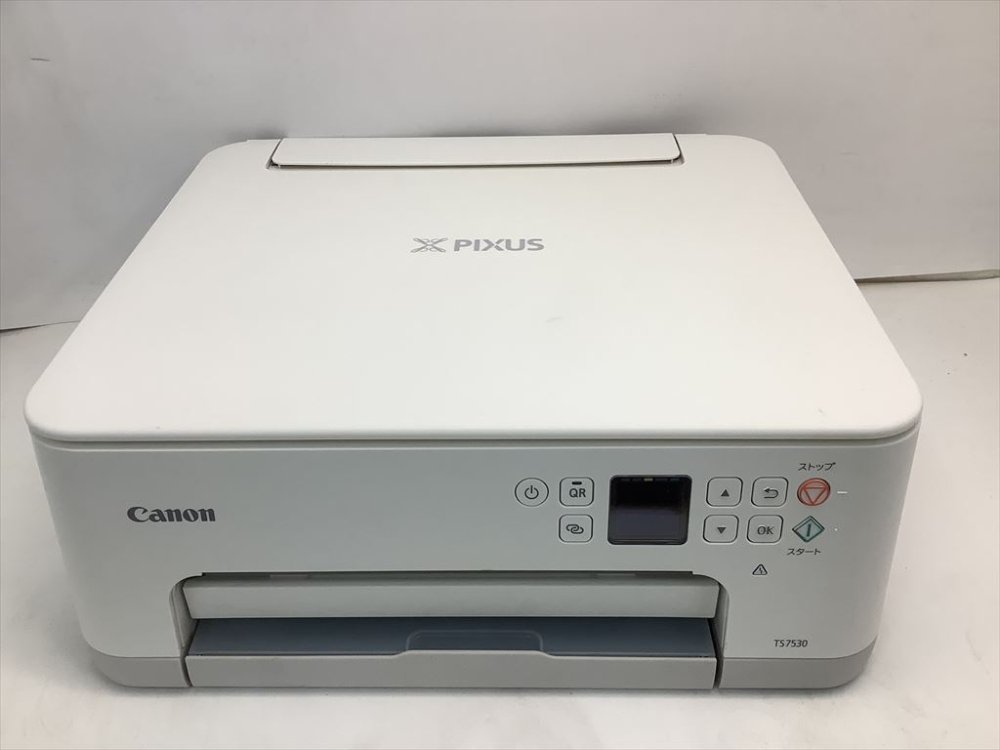 【中古】キヤノン Canon 印刷工 A4インクジェット練りあわせる機 PIXUS TS7530 白いこと 2021年模範例 テレ細工物向け 5色・独立独行型・相応うインキBCI-300/301続きもの