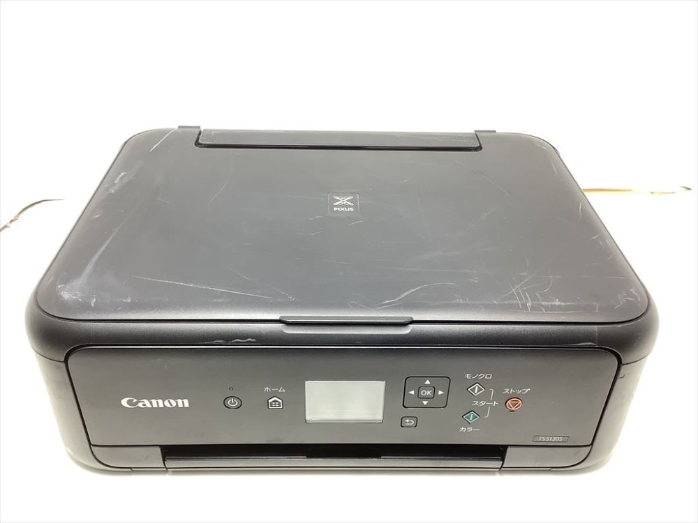 【中古】Canon プリンター A4インクジェット複合機 PIXUS TS5130S ブラック 2018年モデル