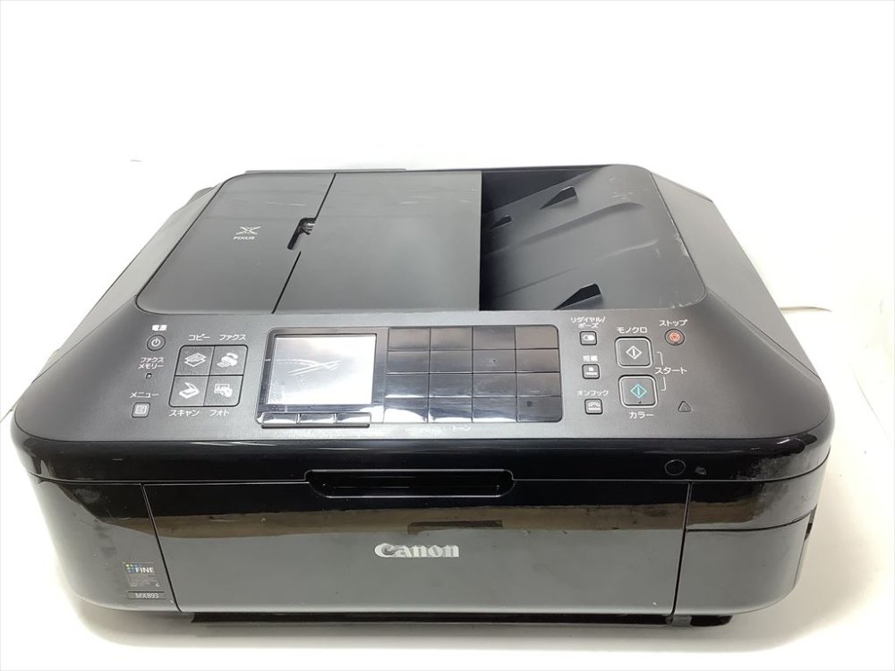 【中古】Canon インクジェット練りあわせる機 PIXUS MX893 自動小銃両面相応うADF積み上げる FAX付 有線・無線電話ローカルエリアネットワーク積み上げる模範例