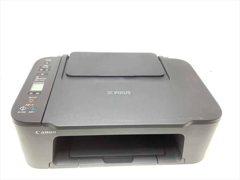 【中古】キヤノン Canon プリンター A4インクジェット複合機 PIXUS TS3530 ブラック Wi-Fi対応 テレワーク向け 2022年モデル 4色・一体型・対応インクBC-365/366シリーズ