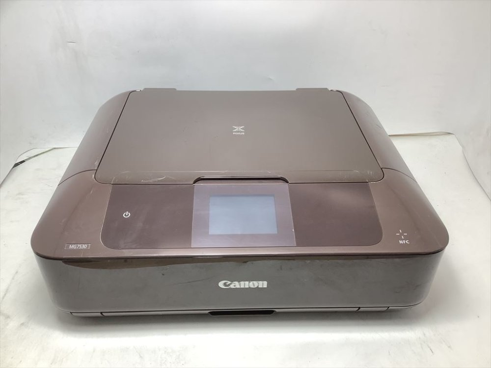 【中古】Canon キヤノンインクジェット複合機 PIXUSMG7530BW ブラウン