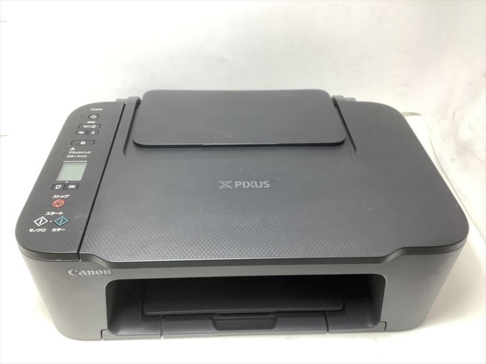 【中古】キヤノン Canon プリンター A4インクジェット複合機 PIXUS TS3530 ブラック Wi-Fi対応 テレワーク向け 2022年モデル 4色・一体型・対応インクBC-365/366シリーズ