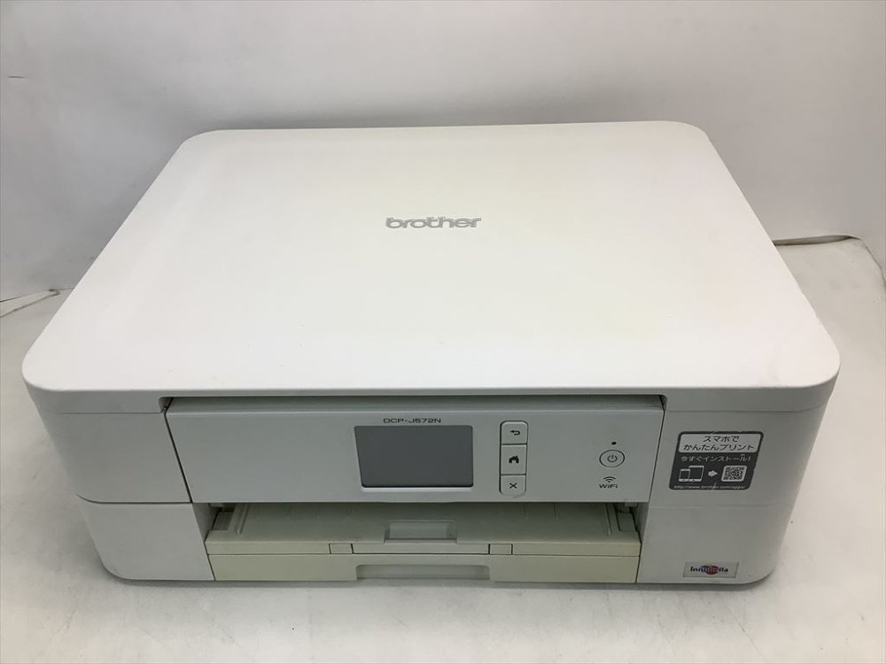 【中古】(旧青写真) brother A4インクジェット結びあわせる機 DCP-J572N (12ipm/両面刷り上げる/無線電話ローカルエリアネットワーク/手差し)