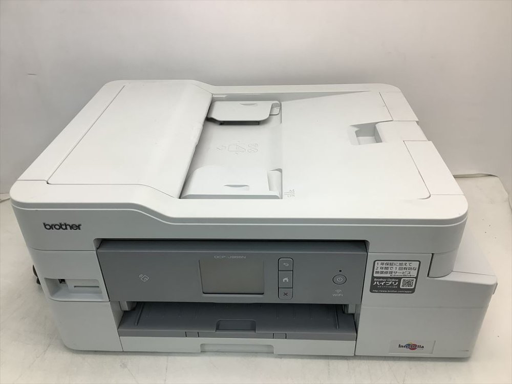 【中古】茶飲み友だち 印刷工 大静電容量インキ型 A4インクジェット練りあわせる機 DCP-J988N (一塁手貯蔵タンク/ADF/有線・無線電話ローカルエリアネットワーク/手差しお盆/両面刷り上げる)