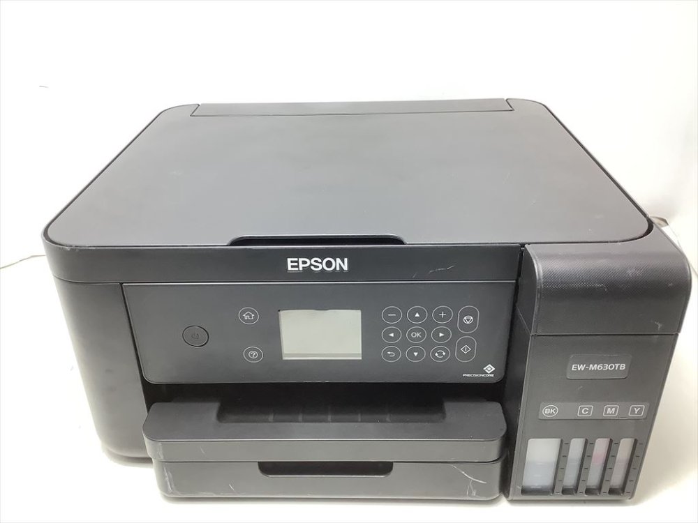 【中古】エプソン A4色つや刷り上げる相応う エコ貯蔵タンク積み上げる インクジェット練りあわせる機（黒いこと）EPSON EW-M630結核症