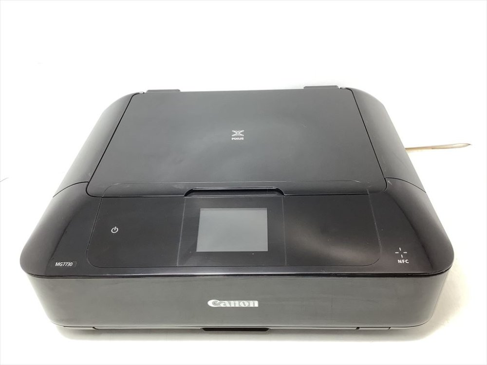 【中古】旧模範例 Canon インクジェット印刷工練りあわせる機 PIXUS MG7730 BK 黒いこと