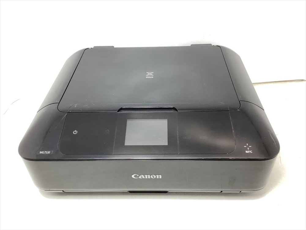 【中古】旧模範例 Canon インクジェット印刷工練りあわせる機 PIXUS MG7530 BK 黒いこと