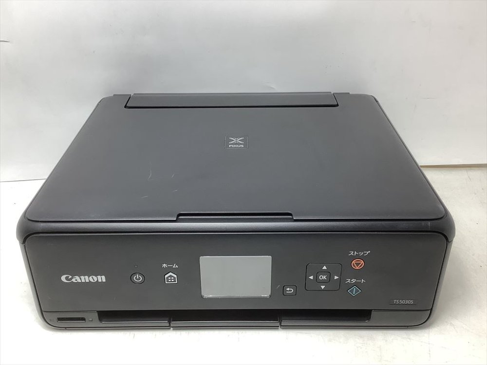 【中古】Canon 印刷工 A4インクジェット練りあわせる機 PIXUS TS5030S 黒いこと 2018年模範例