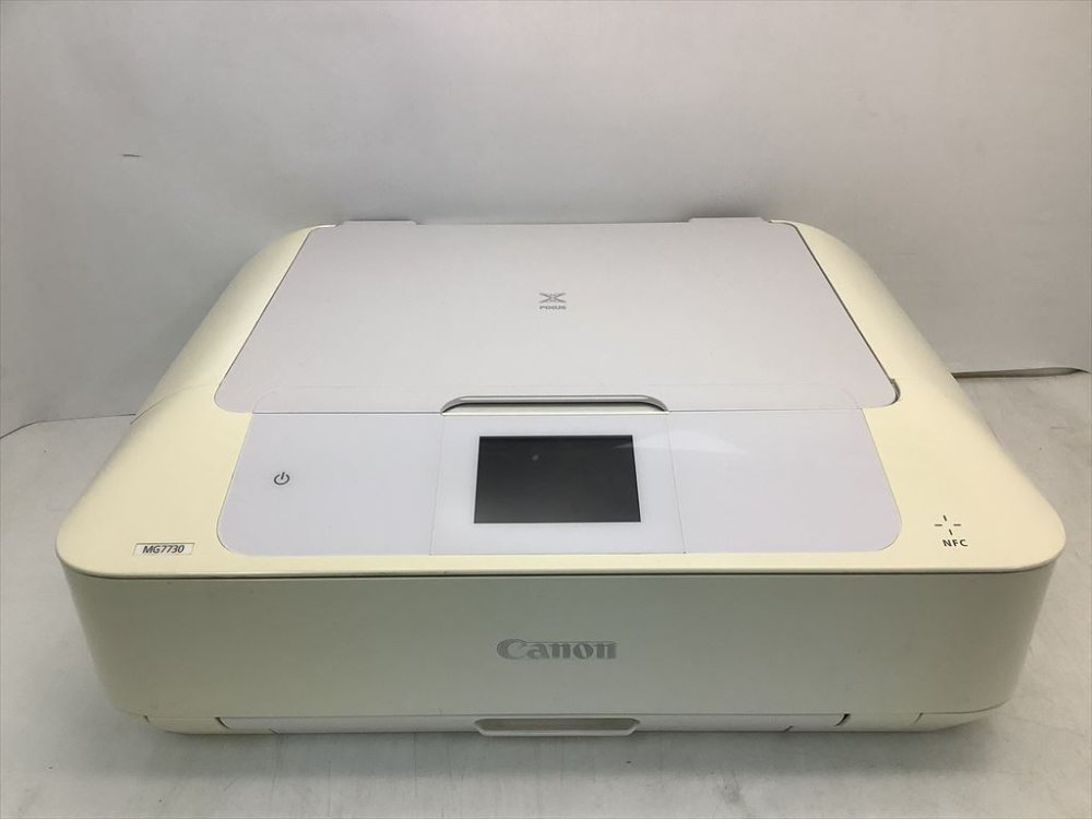 【中古】Canon キヤノン インクジェット練りあわせる機 PIXUSMG7730WH 白いこと
