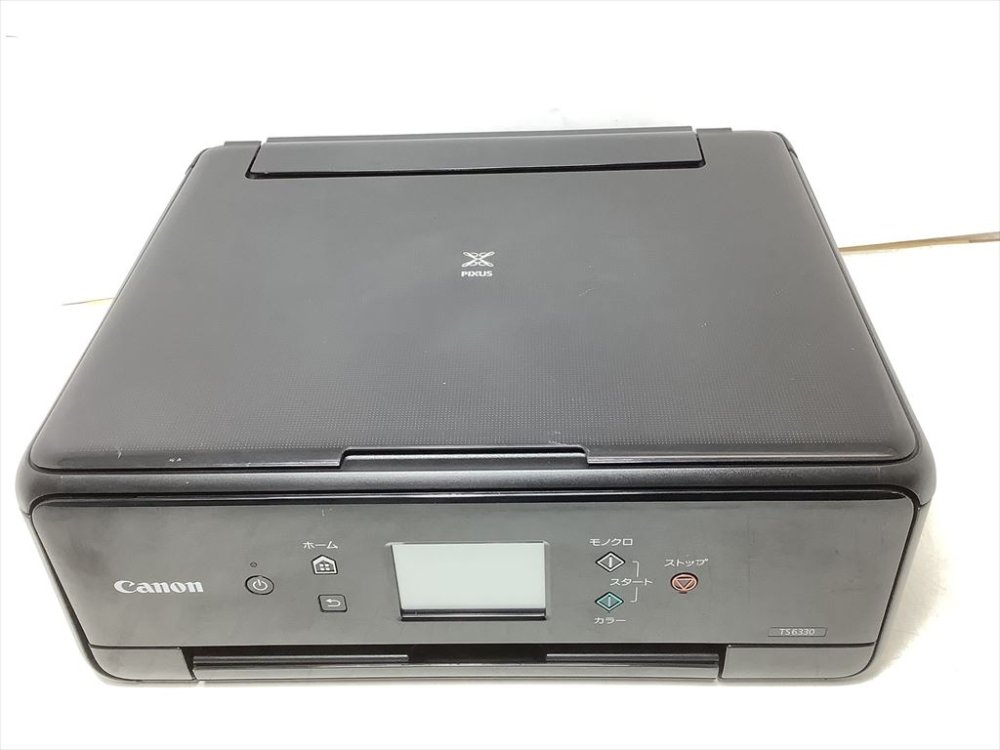 【中古】Canon 印刷工 A4インクジェット練りあわせる機 PIXUS TS6330 黒いこと 2019年模範例 5色・独立独行型・相応うインキBCI-380/381続きもの
