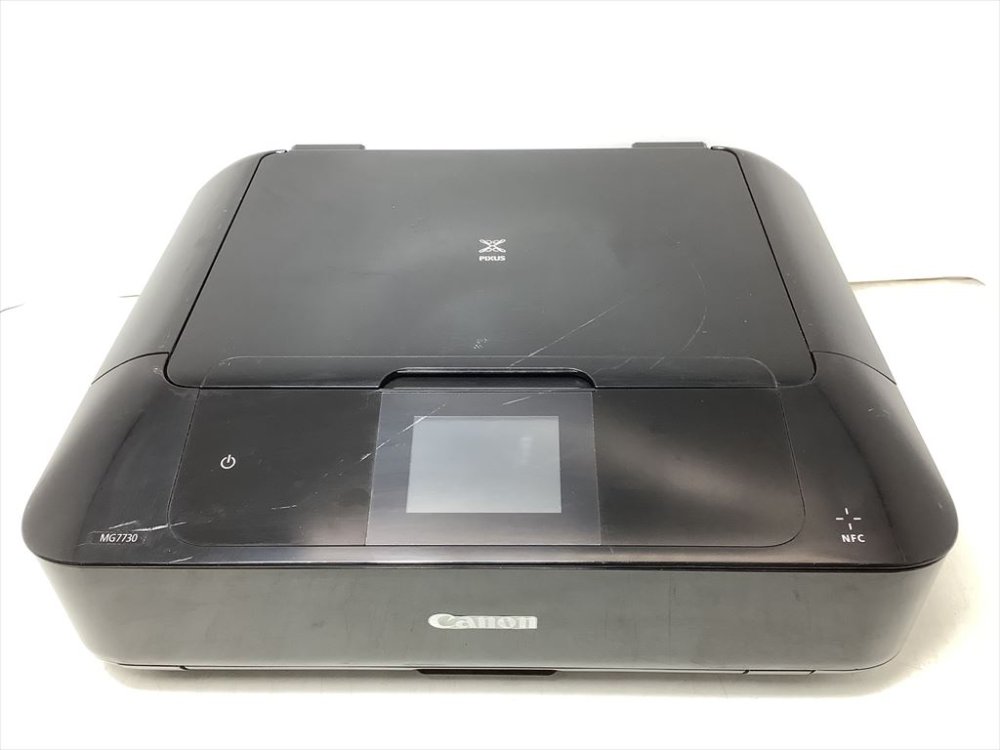 【中古】旧模範例 Canon インクジェット印刷工練りあわせる機 PIXUS MG7730 BK 黒いこと