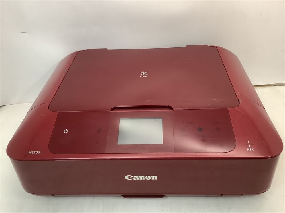 【中古】旧模範例 Canon インクジェット印刷工練りあわせる機 PIXUS MG7730 RD 赤いこと