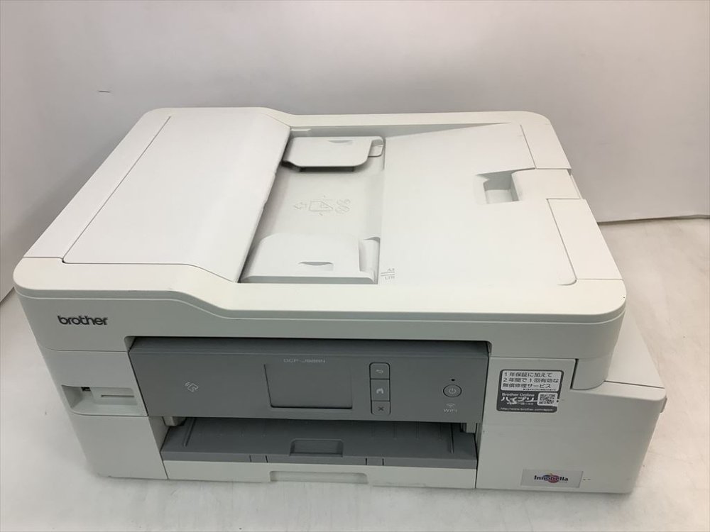 【中古】茶飲み友だち 印刷工 大静電容量インキ型 A4インクジェット練りあわせる機 DCP-J988N (一塁手貯蔵タンク/ADF/有線・無線電話ローカルエリアネットワーク/手差しお盆/両面刷り上げる)