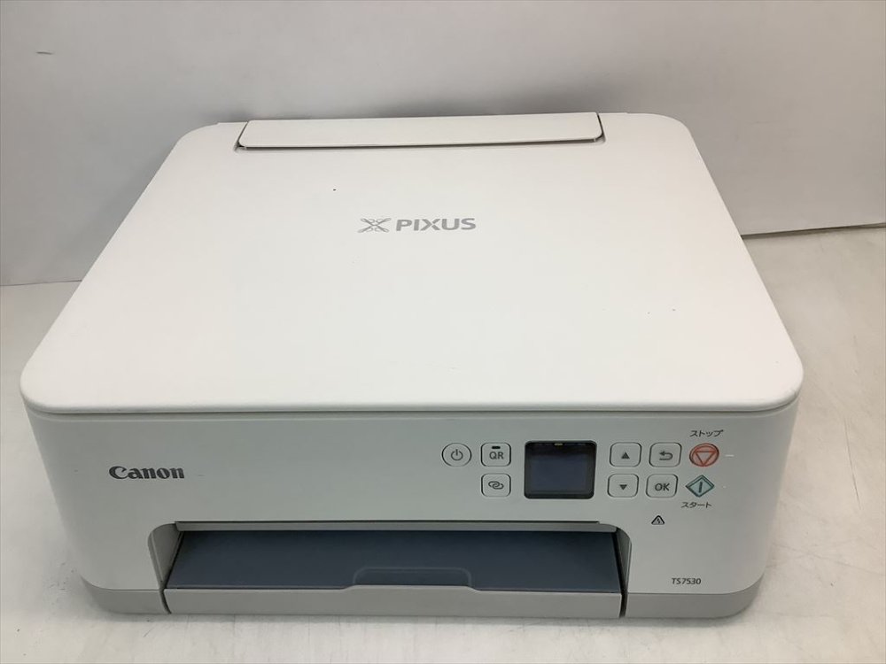 【中古】キヤノン Canon プリンター A4インクジェット複合機 PIXUS TS7530 ホワイト 2021年モデル テレワーク向け 5色・独立型・対応インクBCI-300/301シリーズ｜プリンター専門店プリゴリくん