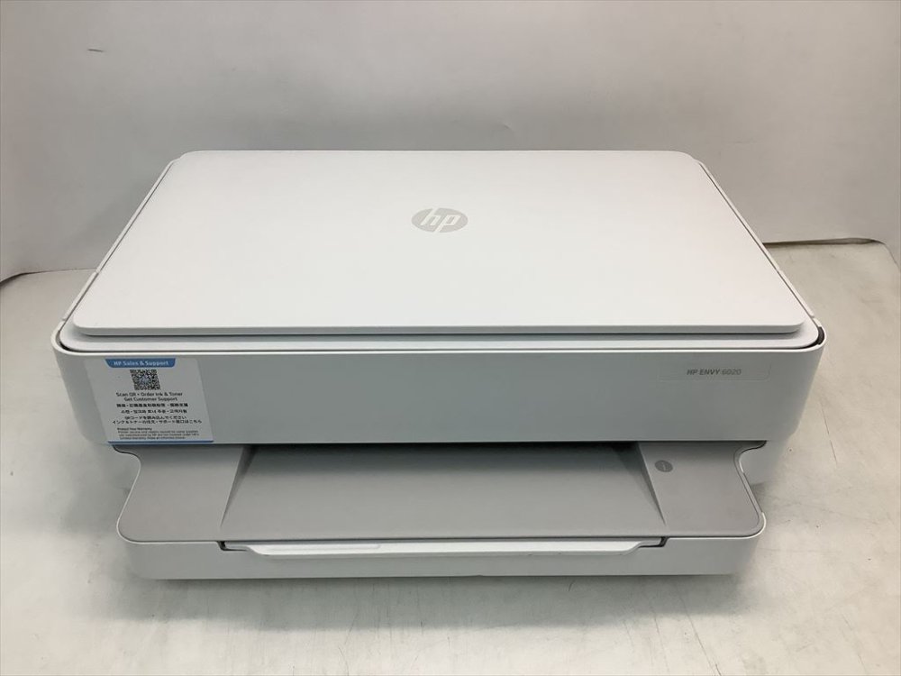 【中古】HP 印刷機 A4インクジェット結びあわせる機 ENVY 6020 白いこと スマホ刷り上げる Wi-Fi相応う テレ細工物（型番：7CZ37A#ABJ）