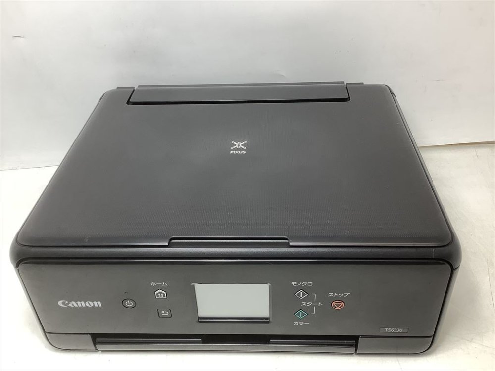 【中古】Canon 印刷工 A4インクジェット練りあわせる機 PIXUS TS6330 黒いこと 2019年模範例 5色・独立独行型・相応うインキBCI-380/381続きもの