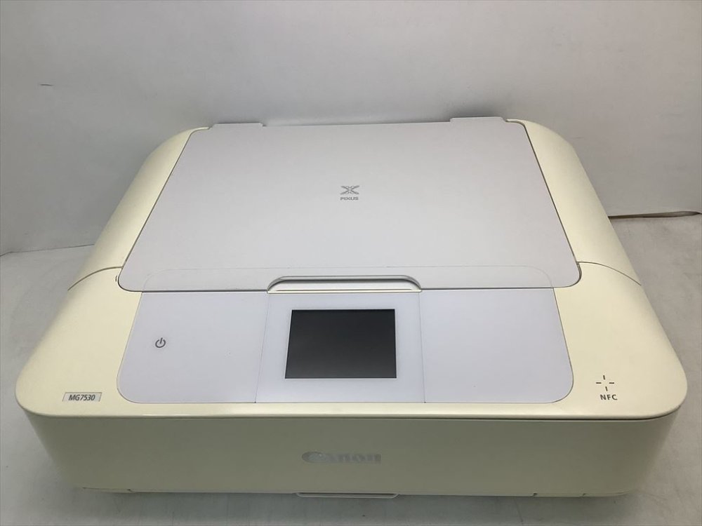 【中古】旧真似形 Canon インクジェット印刷機練り合わせる機 PIXUS MG7530 WH 白いこと