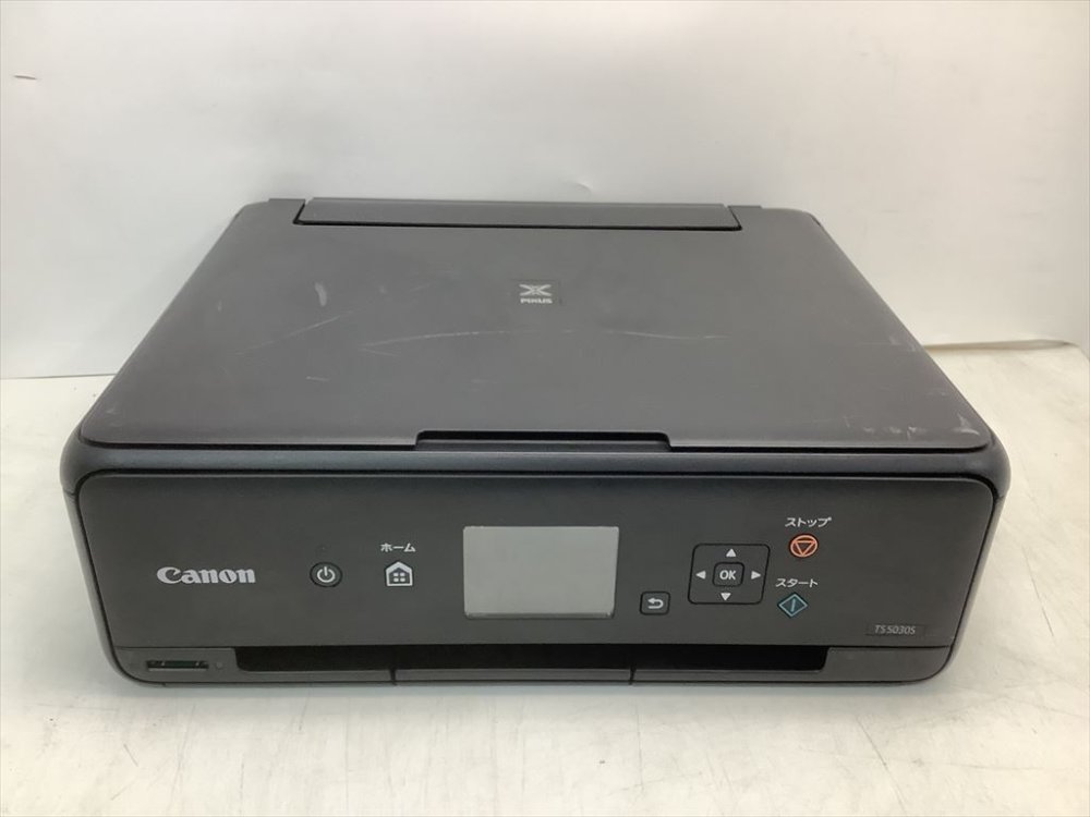 【中古】Canon 印刷工 A4インクジェット練りあわせる機 PIXUS TS5030S 黒いこと 2018年模範例
