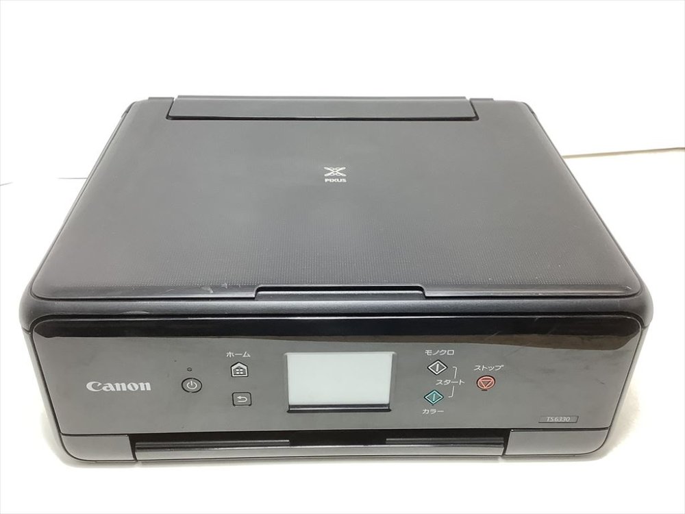 【中古】Canon 印刷工 A4インクジェット練りあわせる機 PIXUS TS6330 黒いこと 2019年模範例 5色・独立独行型・相応うインキBCI-380/381続きもの