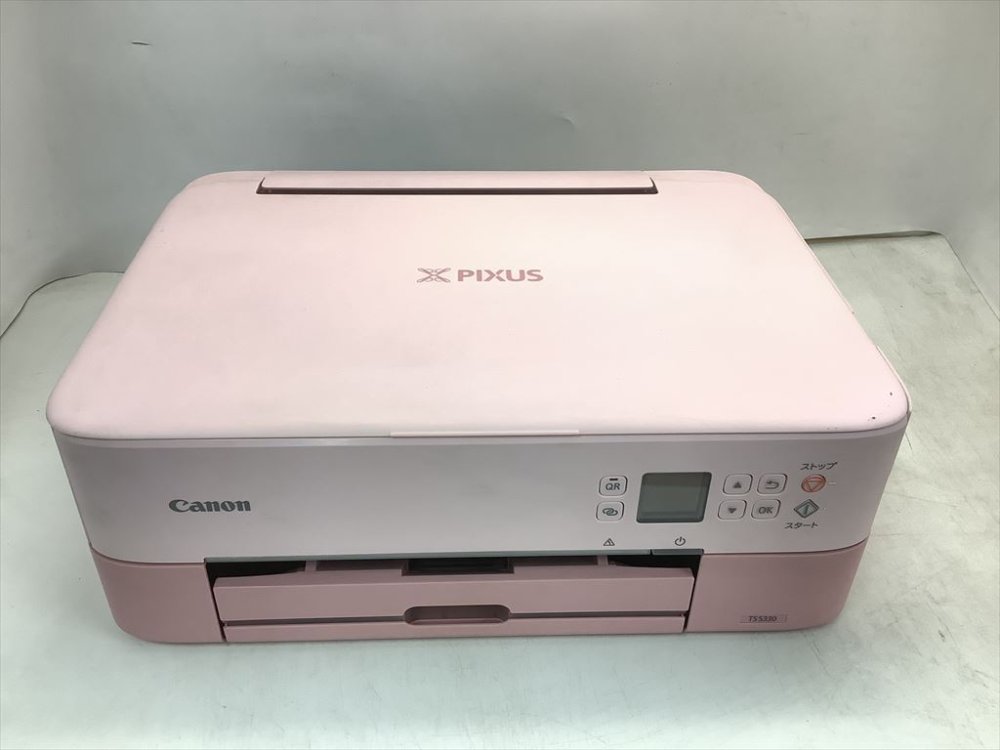 【中古】Canon 印刷工 A4インクジェット練りあわせる機 PIXUS TS5330 サクラ色 2019年模範例 テレ細工物向け