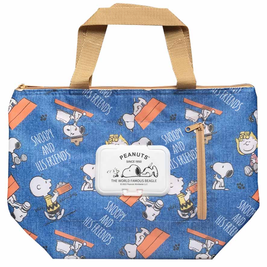ランチバッグ 保冷 ポケット付 かわいい スヌーピー ｅ柄 雑貨 お弁当 キャラクター グッズ