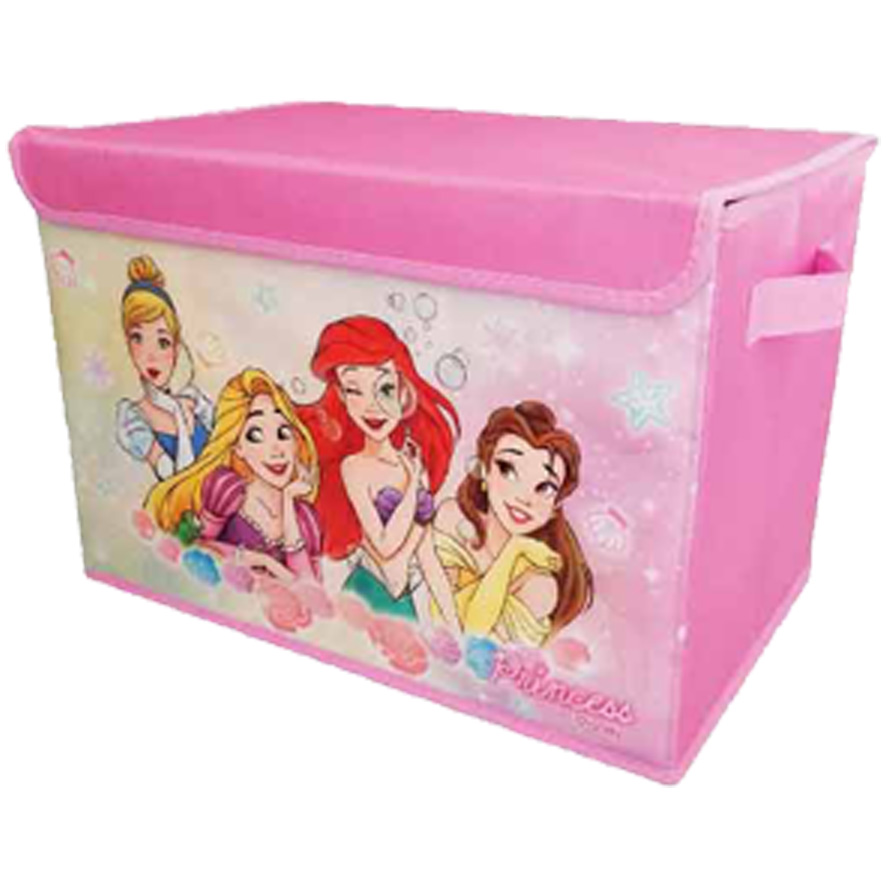 おもちゃ箱 収納ボックス 蓋付き かわいい ディズニー グッズ プリンセス キャラクター 雑貨 ライトピンク く日はお得