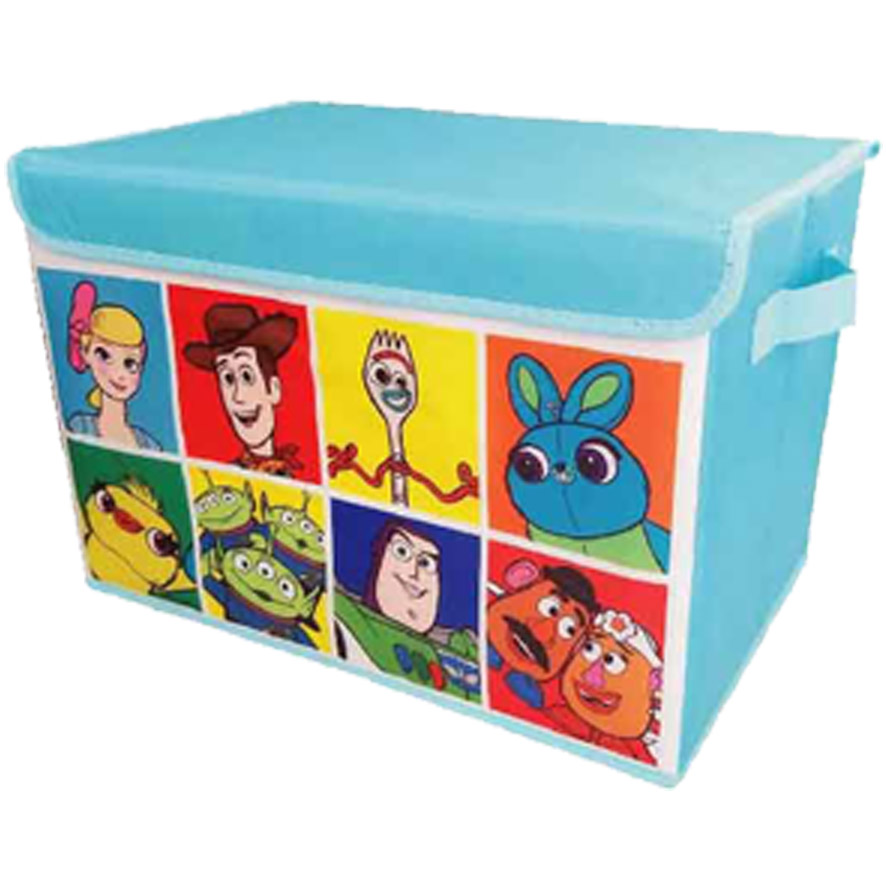 おもちゃ箱 収納ボックス 蓋付き かわいい ディズニー グッズ トイストーリー キャラクター 雑貨 ライトブルー 超特価sale開催