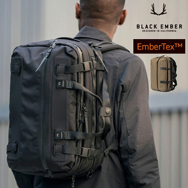 【新色加えること】【ブラックエンバー定め事店】Black Ember Forge 30 EmberTex ブラックエンバー 鍛冶場 30 エンバーテックス メンズ 7225005 国内定め事品 商行為 御徒面子 背嚢 ブリーフ容れもの 2way 20L 30L 雨合羽 撥水 うしろ側容器に並べる 出張 旅する 鞄 黒いこと コヨテ ナイロン
