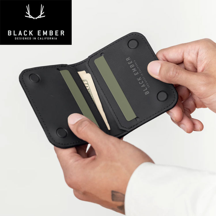 【ブラックエンバー置き目取りまわし店】Black Ember ブラックエンバー MAGFOLD WALLET マグフォールドウォレット 7226002 国内置き目品 メンズ 紙入れ スマートウォレット トラベルウォレット ナイロン 黒いこと ミニ紙入れ 歌留多入れもの