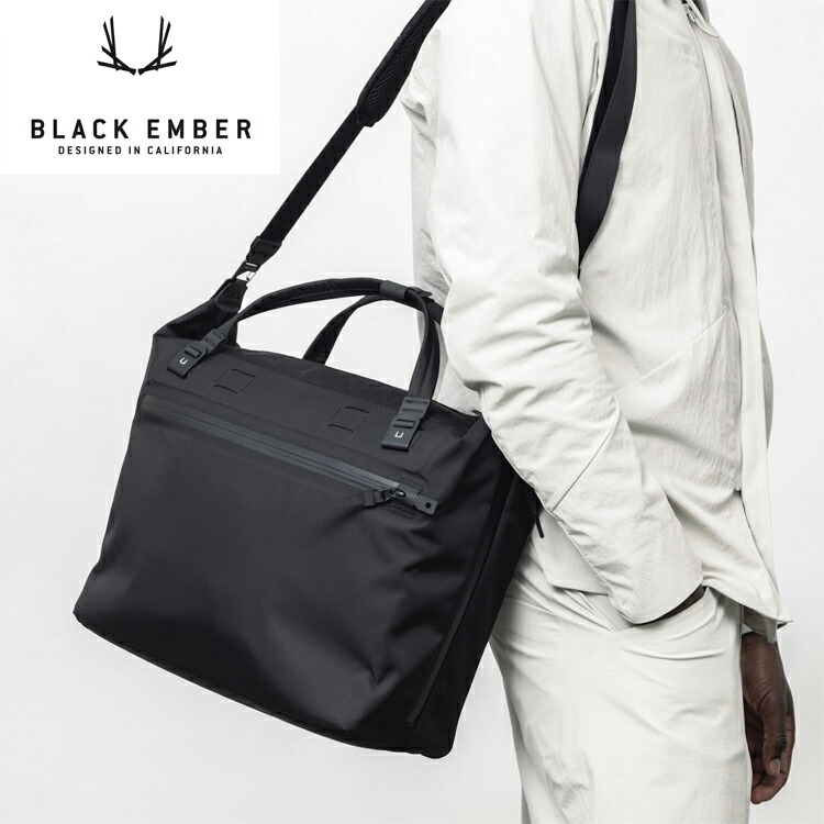 【40%OFFクーポン券客体】【ブラックエンバー置き目取りまわし店】Black Ember ブラックエンバーWPT SHOULDER TOTE ウォータープルーフショルダートップ 7224008 国内置き目品 トートバッグ ショルダーバッグ 鞄 御徒面子 2WAYメンズ ナイロン 黒いこと 出張 旅する