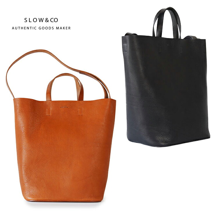 SLOW スロウ bono 2way tote bag 300S180P ボーノ 2way ショルダートート レザーバッグ トートバッグ ショルダーバッグ 革 レザー ビジネス カジュアル ユニセックス ブラック キャメル オーク OAK 日本製 29,700円