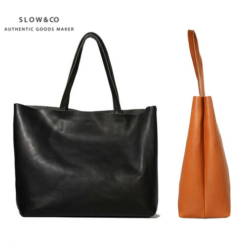 楽天市場】SLOW/ 別注 TOTE レザートートバッグ お仕事 上品 レザー