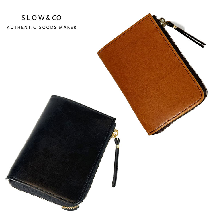 SLOW のろ臭い Herbie Lzip middle wallet SO881P ハービー Lジップ ミドルウォレット 姫路なめし革 紙入れ ミニウォレット Lジップ 御釣り入れ 革紙入れ 小入れもの 革 なめし革 商行為 心地好い ユニ一発やる 黒いこと 駱駝 黒 赤銅色 赤銅色 日本製