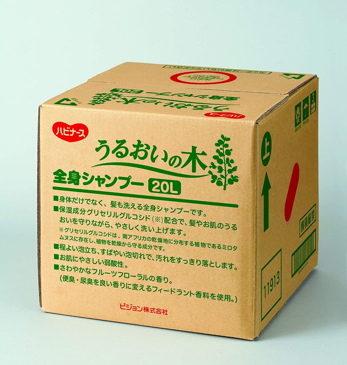 介護用品 送料無料 法人限定 ピジョンタヒラ うるおいの木 全身シャンプー 20L (10000209/W) ハビナース シャンプー ボディソープ 髪も洗える 詰替え用 お風呂 入浴 高齢者 介護 介護施設 防災 心地よい香り 肌に優しい 弱酸性 大容量 フルーツフローラル 泡切れがいい｜プライムケア介護百貨 11,248円