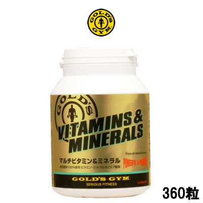 ゴールド体育館 マルチヴィタミン\u0026鉱物 360粒 GOLD\u0027S GYM マルチヴィタミン ヴィタミン 鉱物 加えること 形づくる 栄養素 【 宅配便 貨物輸送無料 】 ※沖縄は9800円以上貨物輸送無料