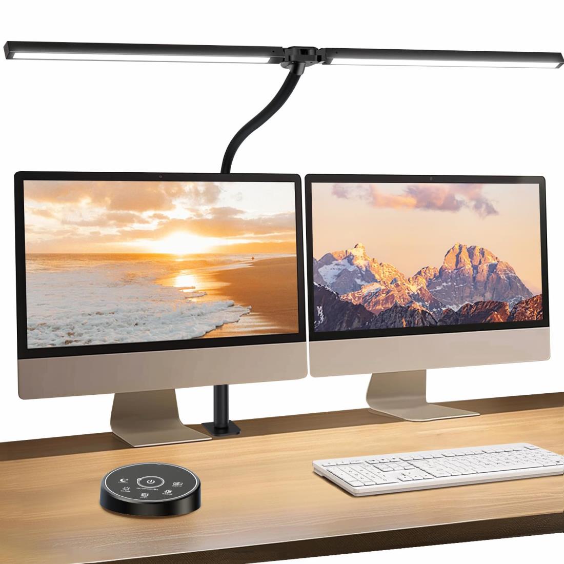 楽天市場】BeaNet デスクライト LED 無線リモコン・ダブル光源・幅