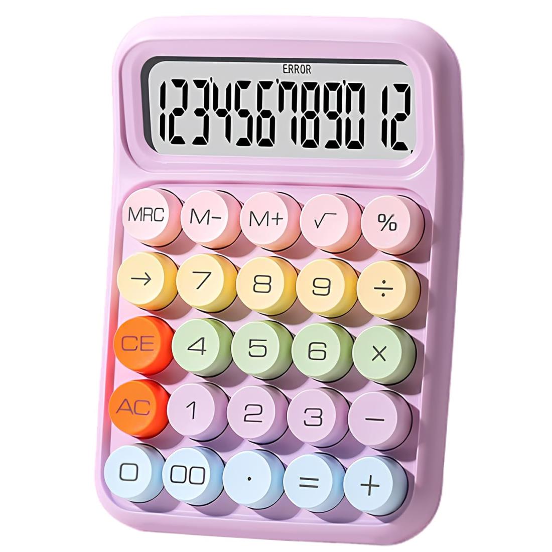 楽天市場】電卓 計算機 12桁 カラフル電卓 かわいい 大型LD